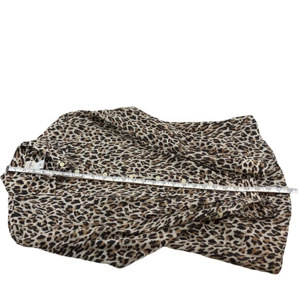 J. Crew “The Perfect Shirt” Long Sleeve 100% Cotton Leopard Print Shirt Size S - Picture 12 of 12
